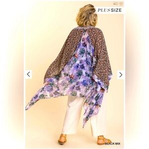 NWT UMGEE floral print angel wing kimono